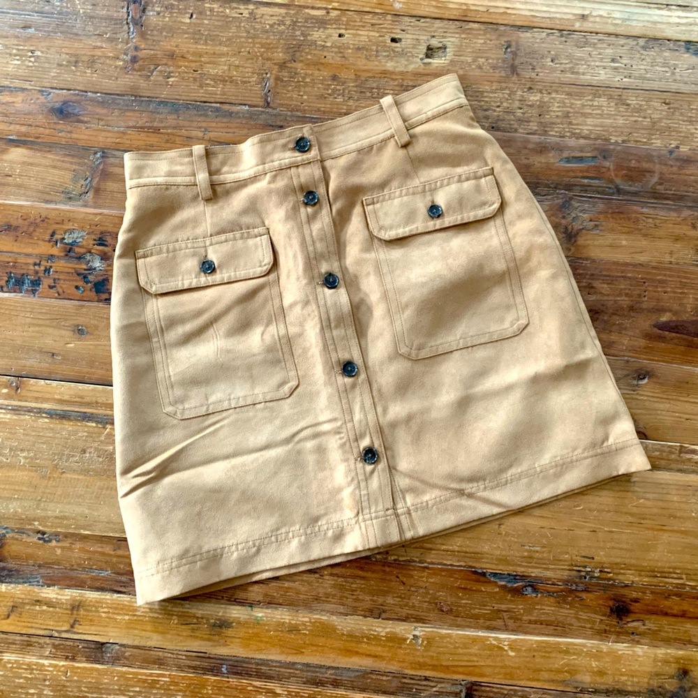 Banana Republic Faux Suede Mini Skirt, Sz 6